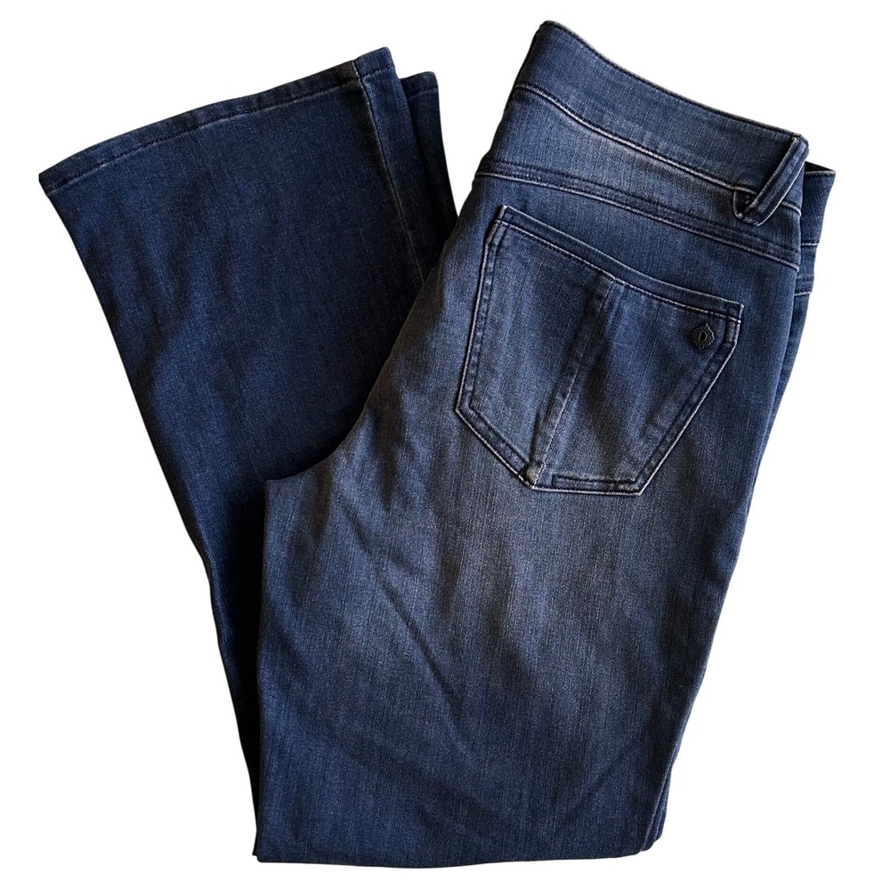Democracy Absolution Womens Bootcut Jeans Dark Wash Stretch 12P B12216WAY29